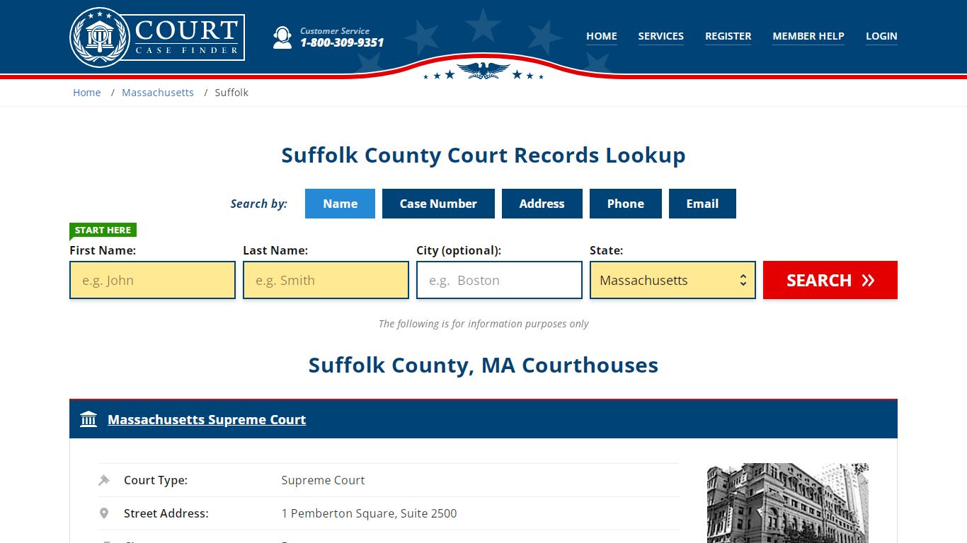 Suffolk County Court Records | MA Case Lookup